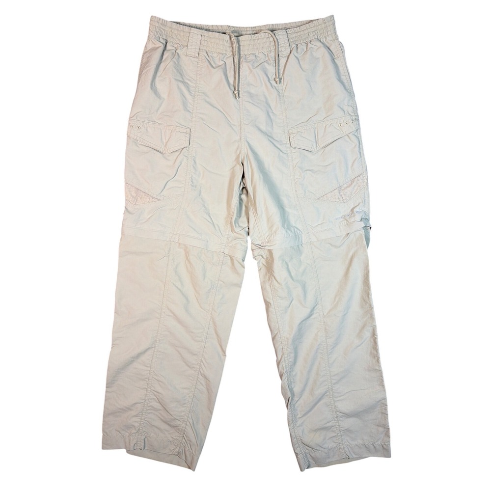 Columbia PFG Mens Medium 32L Tan Convertible Cargo Hiking Fishing‎ Pants Nylon
